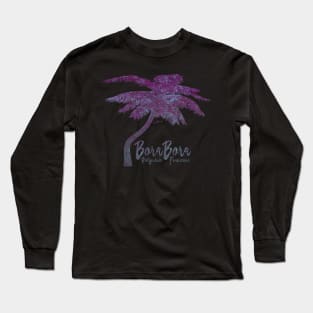 Bora Bora, French Polynesia, Palm Tree Long Sleeve T-Shirt